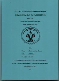 Analisis Perbandingan Kinerja Panel Surya dengan dan Tanpa Reflektor