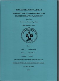 Pengaruh Kadar Gula Darah terhadap Waktu Penyembuhan Luka Diabetes Mellitus pada Mencit