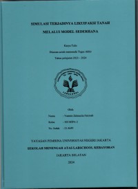 Simulasi Terjadinya Likuifaksi Tanah Melalui Model Sederhana