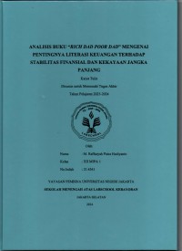 Analisis Buku Rich Dad Poor Dad Mengenai Pentingnya Literasi Keuangan terhadap Stabilitas Finansial dan Kekayaan jangka Panjang