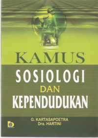 Kamus Sosiologi dan Kependudukan