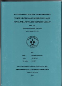 Analisis Konflik Sosial dan Psikologis Tokoh Utama dalam Membangun Alur Novel pada Novel The Midnight Library