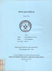 Penyakit Sifilis