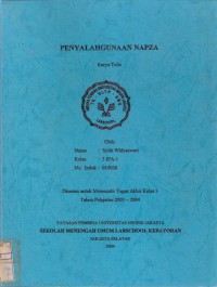 Penyalahgunaan Napza