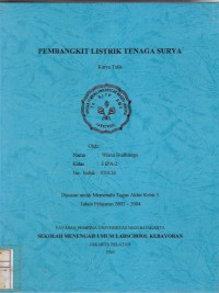 Pembangkit Listrik Tenaga Surya