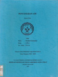 Pencemaran Air