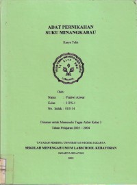 Image of Adat Pernikahan Suku Minangkabau