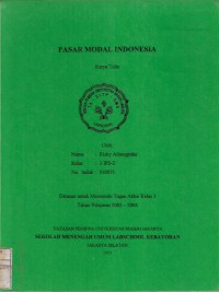 Pasar Modal Indonesia