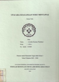 Upacara Keagamaan Suku Mentawai