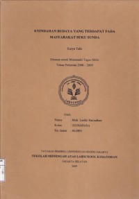 Keindahan Budaya yang Terdapat pada Masyarakat Suku Sunda