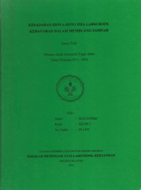 Kesadaran Siswa-siswi SMA Labschool Kebayoran dalam Membuang Sampah