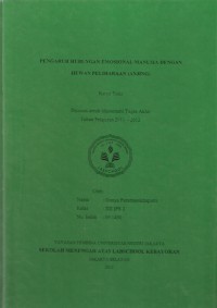 Pengaruh Hubungan Emosional Manusia dengan Hewan Peliharaan (Anjing)