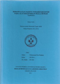 Pemanfaatan Passive Infrared Receiver pada Alat Kelistrikan Skala Rumah Tangga