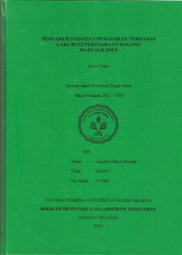 Pengaruh Strategi Pemasaran Terhadap Laba Rugi Perusahaan Dagang Marfalicious