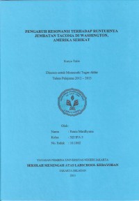 Pengaruh Resonansi Terhadap Runtuhnya Jembatan Tacoma di Washington, Amerika Serikat