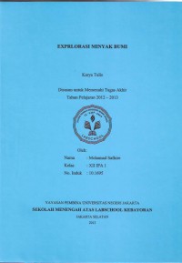 Explorasi Minyak Bumi