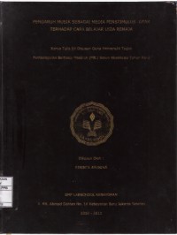 Pengaruh Musik Sebagai Media Penstimulus Otak Terhadap Cara Belajar Usia Remaja